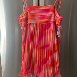 NWT Vibrant Pink and Orange Mini Dress